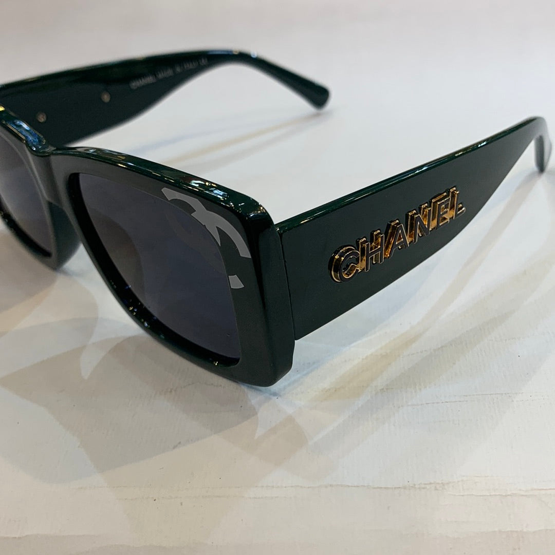 AHC Green Frame Black Shade Unisex Sunglass 8273 55 18-140