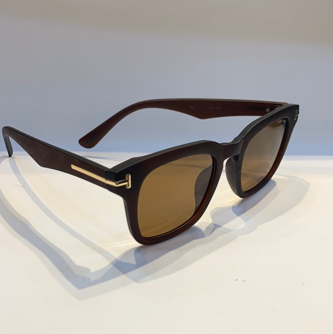 Mot Brown Frame Brown Shade Unisex Sunglass 145