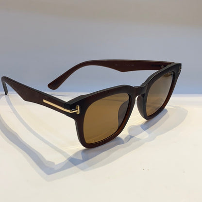 Mot Brown Frame Brown Shade Unisex Sunglass 145