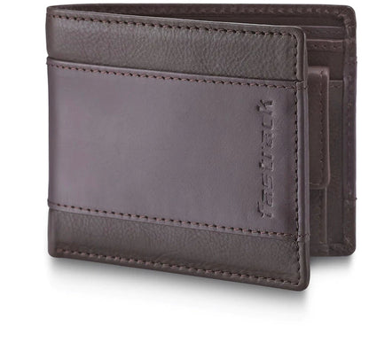 BROWN LEATHER BIFOLD Men Wallet
