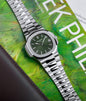 Silver Chain Green Dial Pp Heavy Machinery Men’s Watch 401201