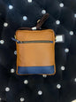 Mot Brown Blue Colour With Multiple Zipper Pocket Surplus Unisex Side Bag 113903