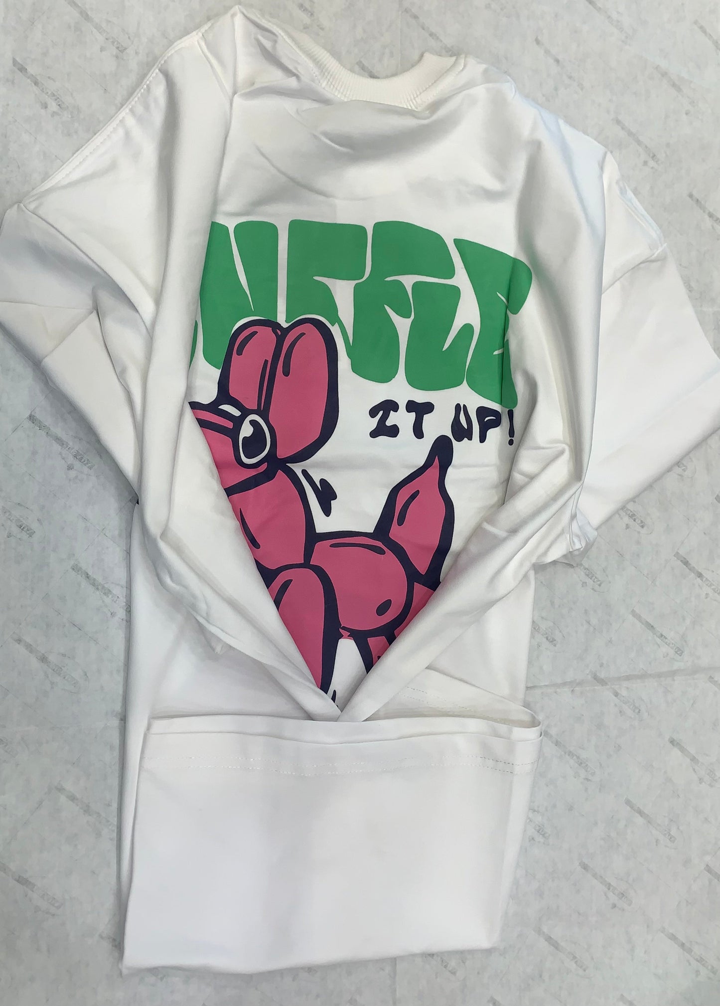 MH White Color With Back Print Lycra Fabric Tshirt 780118
