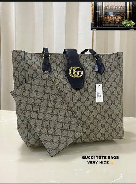 CUG Cream Colour Big Size Ladies Hand Bag Tote Bag 9143