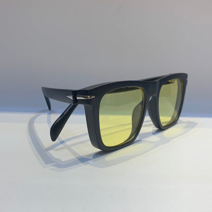 BD Matt  Black Frame Yellow Shade Sunglass UM1887C351 20-146