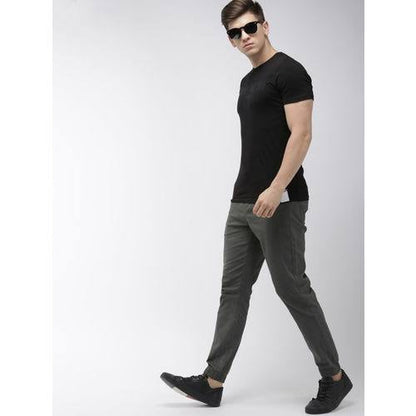 Dark Grey NED DZ Jogger Cargo Pants Lower For Men 110312