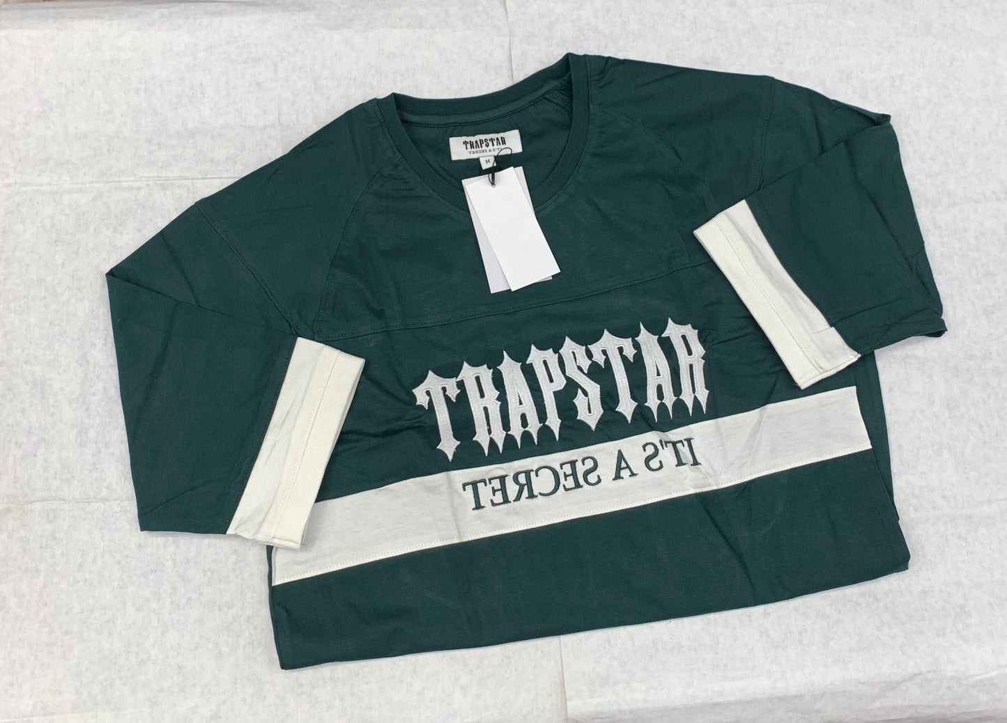Tapstar Olive Green Colour With Front Embroidery Drop Shoulder Tshirt 50171