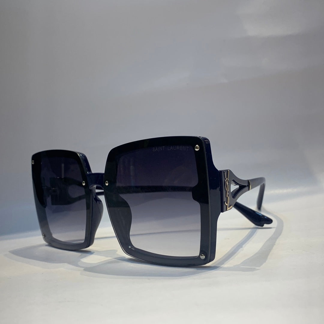 Sai ias  Glossy Blue Frame black Shade Unisex Sunglass 2252 64 13 145