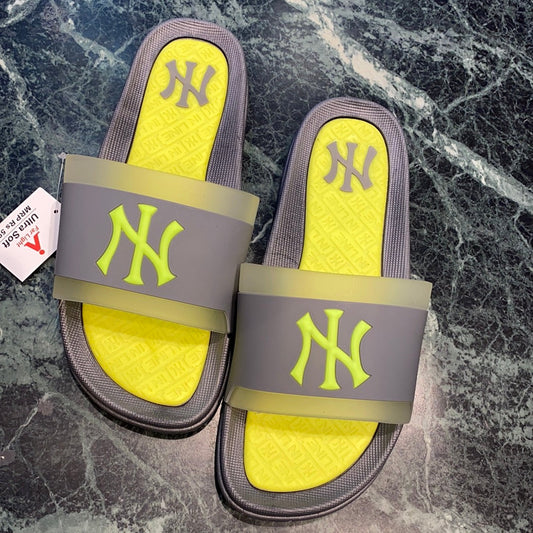 Neon grey slippers