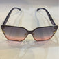 REV Golden Frame Purple Stick Blue Pink Shade Unisex Sunglasses 7912 66 16-143