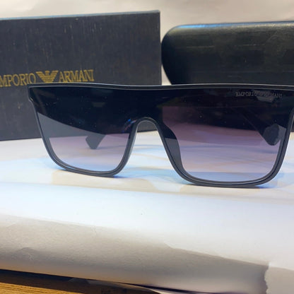 YAM Matte Black Frame Black Shade Unisex Branded Sunglasses EA4085 5616-141