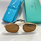 YAM Copper Frame Brown Shade Unisex Branded Sunglasses 2185 58 18-148