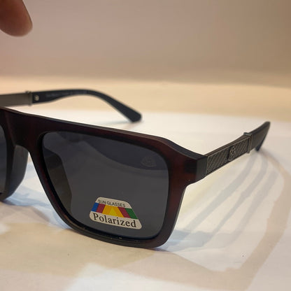 YAM Matte Black Frame Black Shade Unisex Sunglass AB2019 56 16-135
