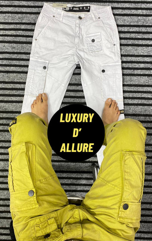 Star G WAR Green Colour With Six Pockets Denim Cargo 345646