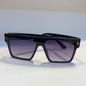 Mot Glossy Black Frame Purple White Shade Unisex Sunglass A17 55 19 140