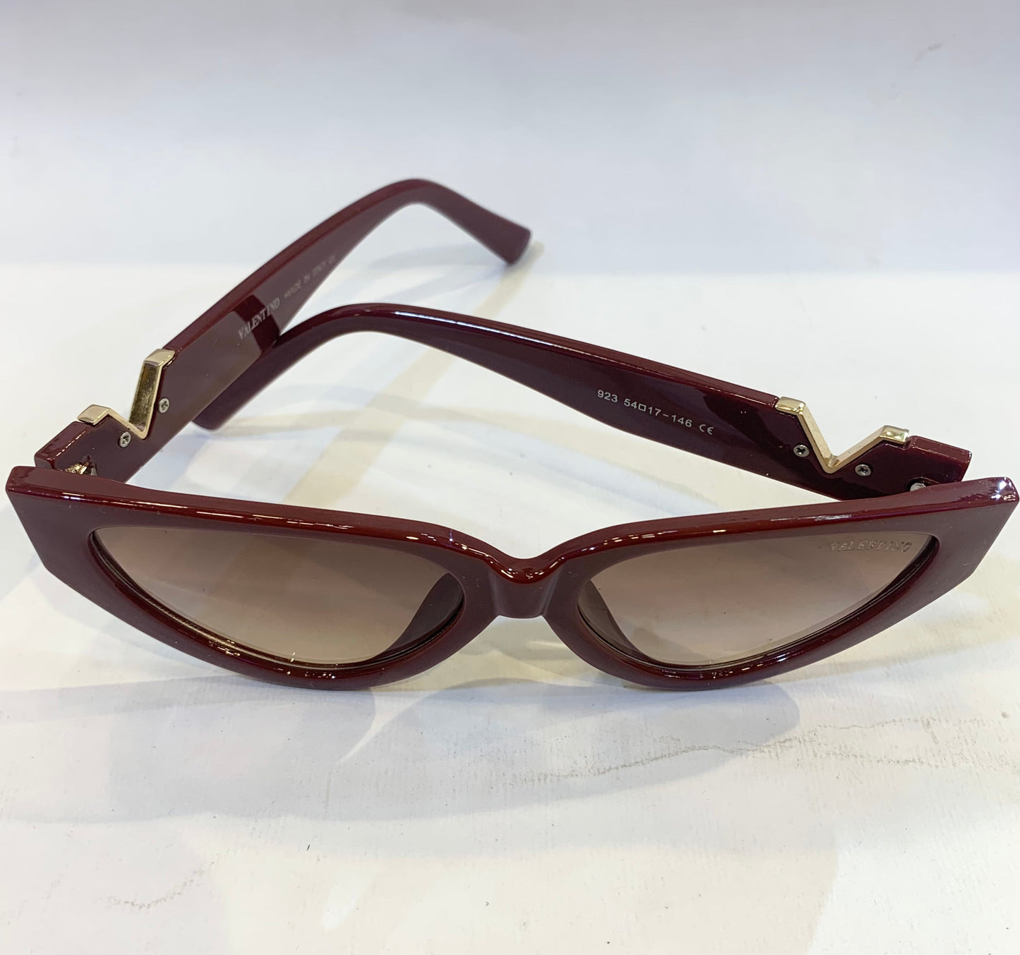 LAV Maroon Frame Brown Shade Sunglasses 923 54 17-146
