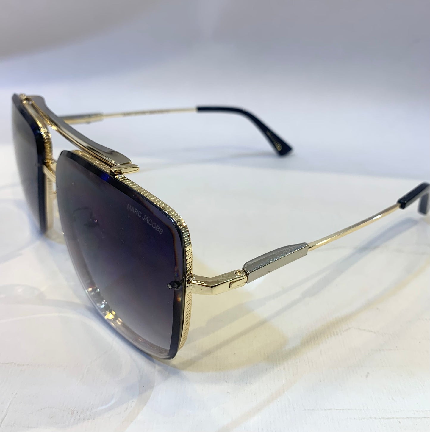 Mar ram Golden Frame blue Shade Sunglass 2A713 56 15-139