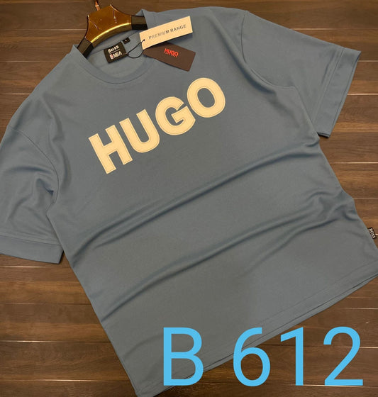 Black Colour NBA Hug Guh Boss Printed Drop-Shoulder T-Shirt