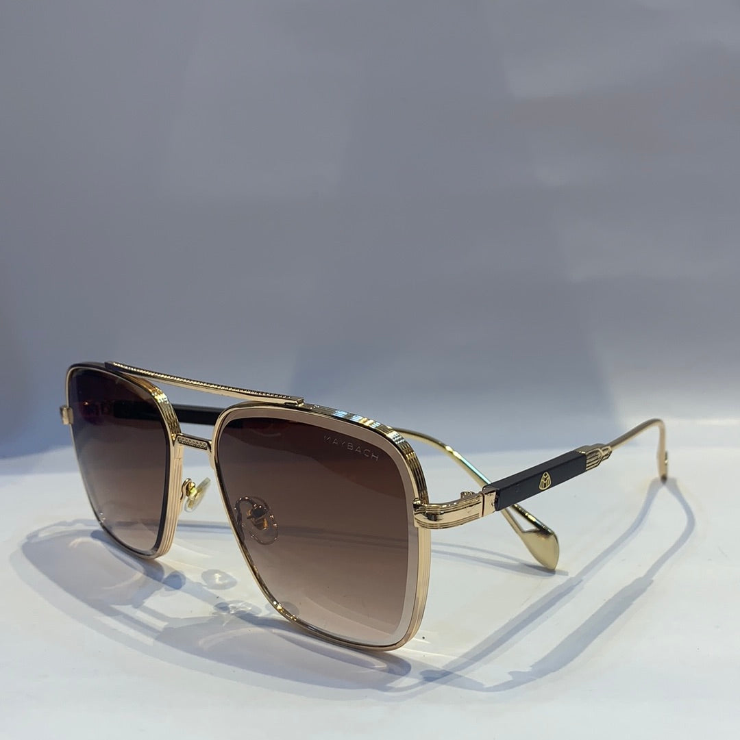 May yam glossy gold Frame brown Shade Unisex Sunglass  011 62 18 140