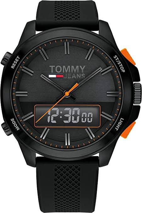 Mot Black Silicone Strap Black Dial Premium Quality Men Watch 901221