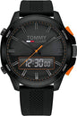 Mot Black Silicone Strap Black Dial Premium Quality Men Watch 901221