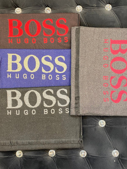 Sob Bos Navy Blue Colour With Cream Sob Logo Imported Muffler 49008