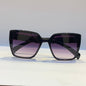 Mij Jim Glossy Black Frame Purple Shade Sunglass W900260 15-147