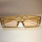 CUG Glossy Gold Print Frame Gold Shade Unisex Sunglass 86588 47 27 145