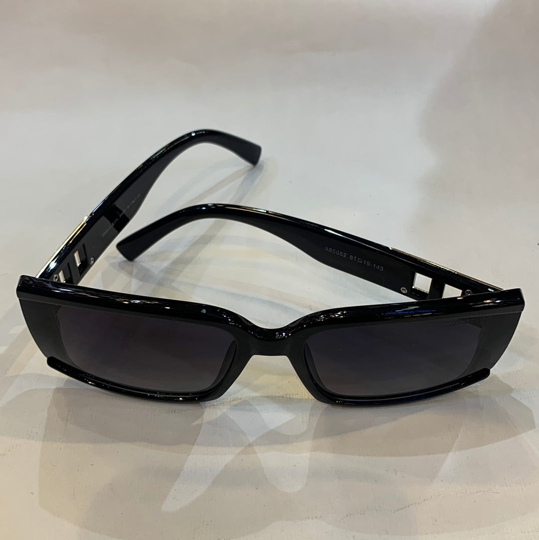 FIT Black Frame Black Shade Sunglass A80052 61 19-143