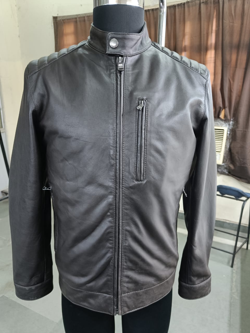 CIM KM Brown Colour Genuine Leather Surplus Men’s Jacket