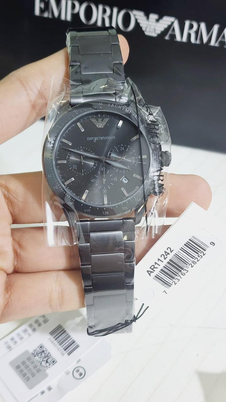 Mra Black Chain Black Dial Premium Quality Man Watch