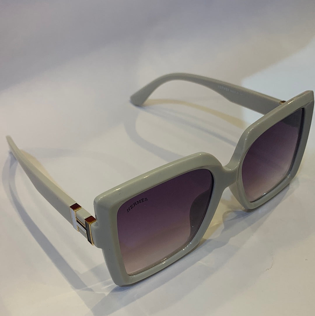 REH white frame purple shade sunglass W9028 53 17-147