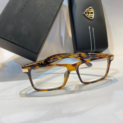 Leopard Frame Transparent Shade Unisex Branded Sunglasses LH010 55 16-145