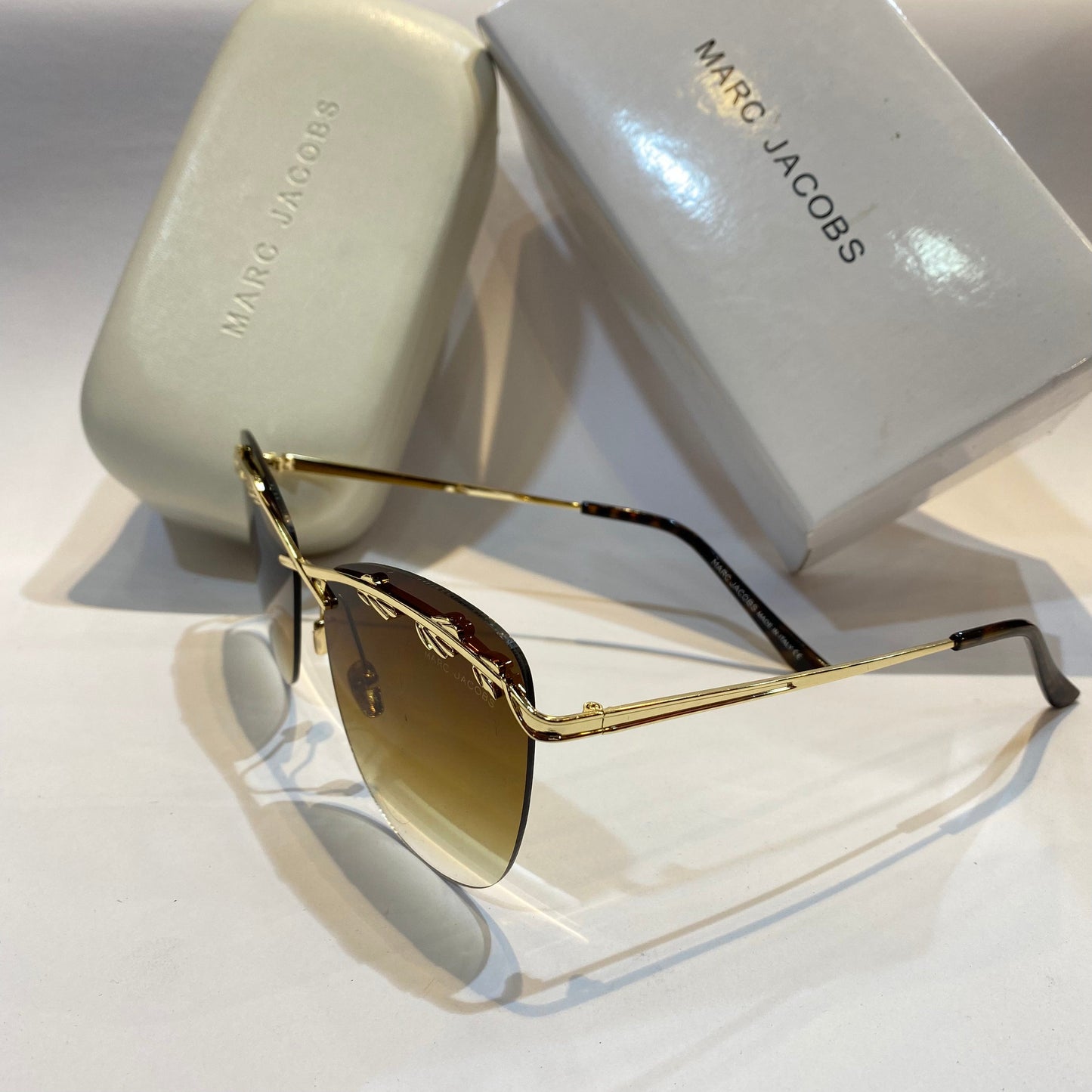 RAM Gold Frame Brown Shade Unisex Branded Sunglasses 258/S 62 17-140
