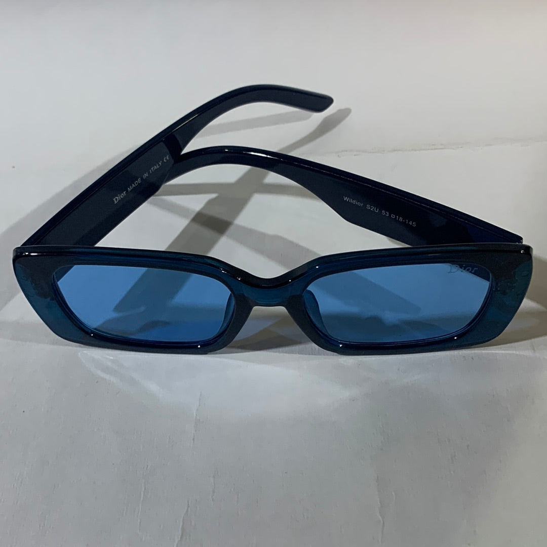 OID Blue Transperent Frame Blue Shade Sunglass S2U 53 18-145