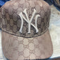 YN Brown Cap Gg White Embroidery 300172