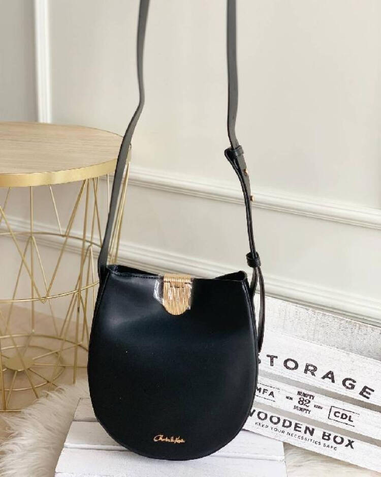 Black Colour Charles & Keith Ladies Hand Bag