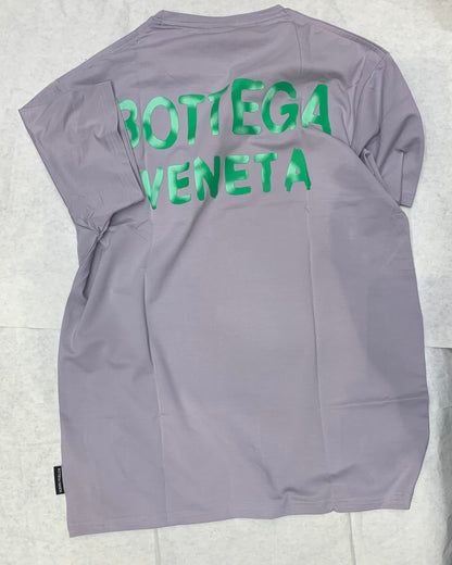 BOT TOB Light Purple Colour With Front And Back Texted Print Half Sleeves Tshirt 50103