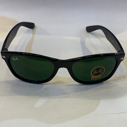 YAR RB Glossy Black Frame Green Shade Unisex Sunglasses RB2132 710 55 18 3N