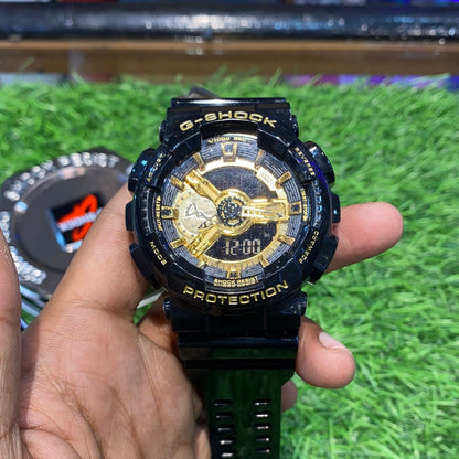 Black golden Colour Water Resistance Sports Watch 500344