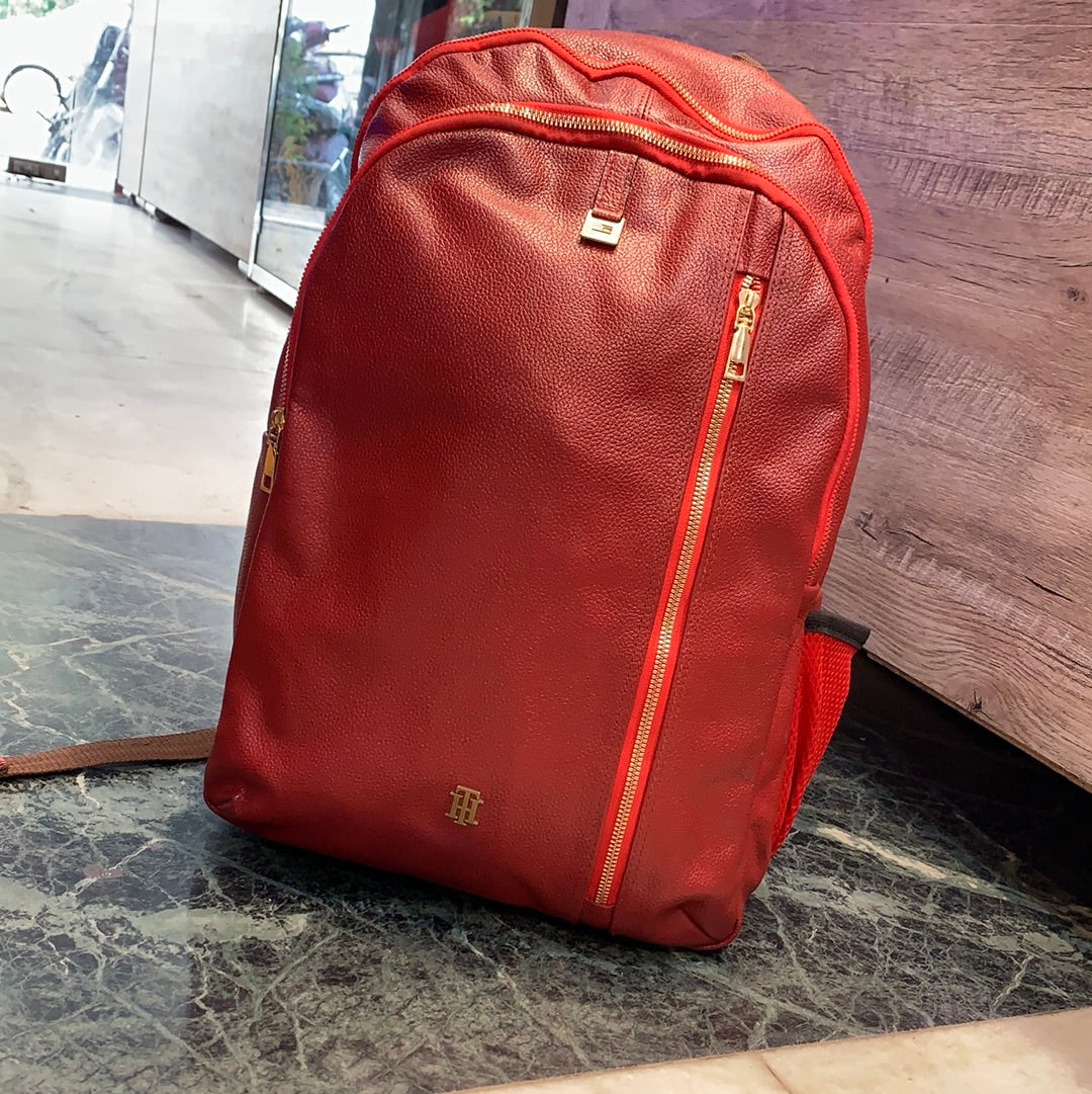 Genuine Leather Backpack Bag for Unisex
