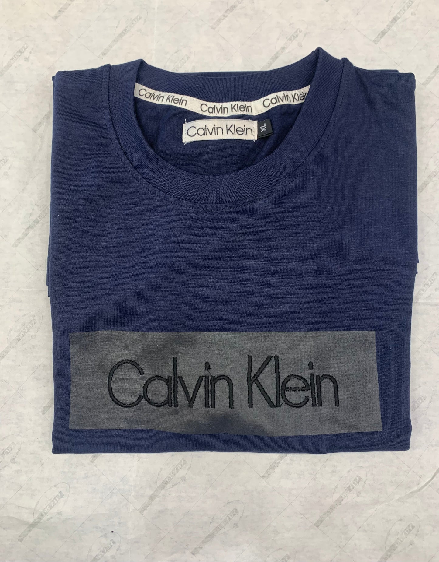 kC LAC Navy Blue Color With Front Logo Print Store Article Tshirt 780110 03082023