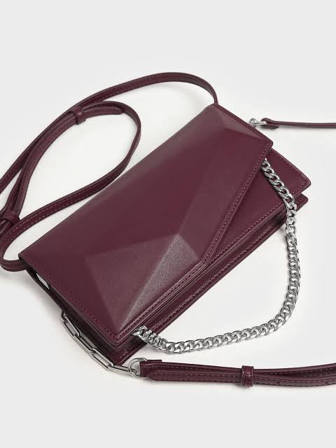 Geometric Chain Link Belt Bag CHARLES & KEITH KR Bag