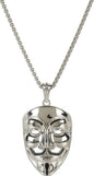 Sliver Face Pendant Necklace Chain 50273
