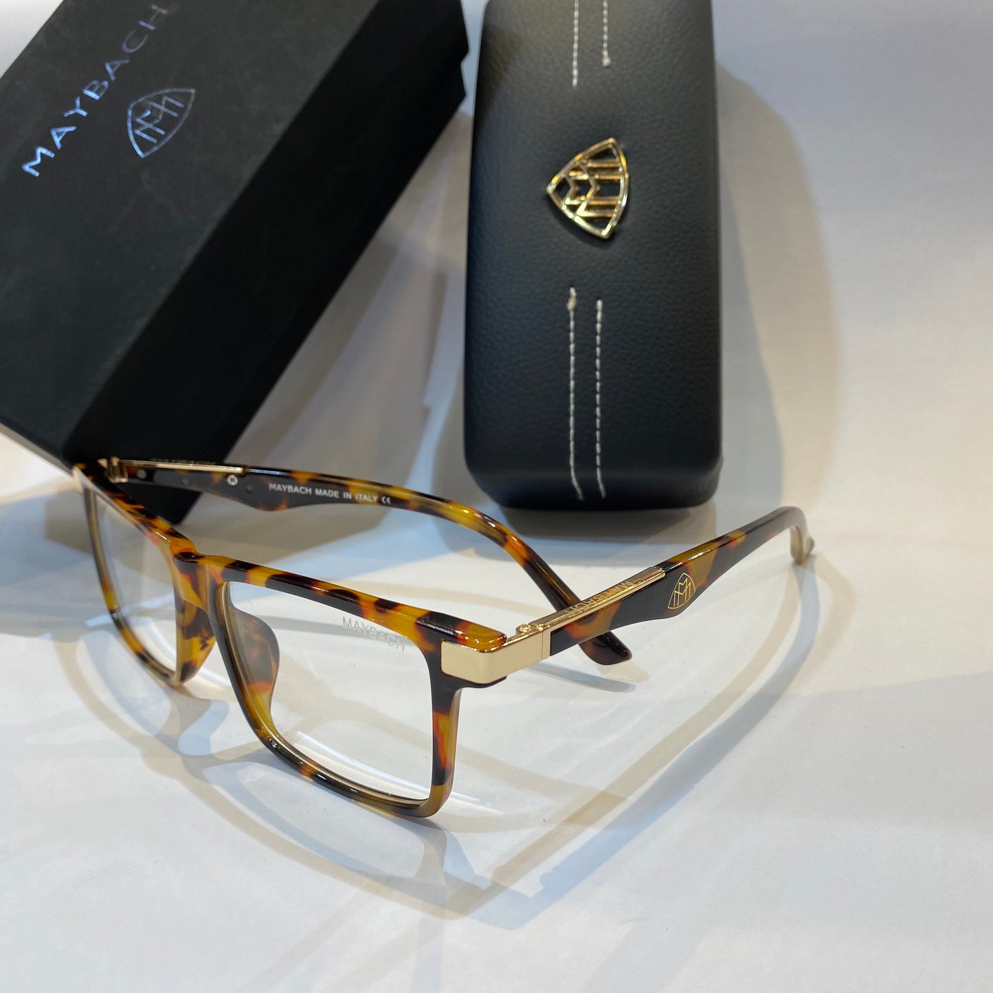 Leopard Frame Transparent Shade Unisex Branded Sunglasses LH010 55 16-145