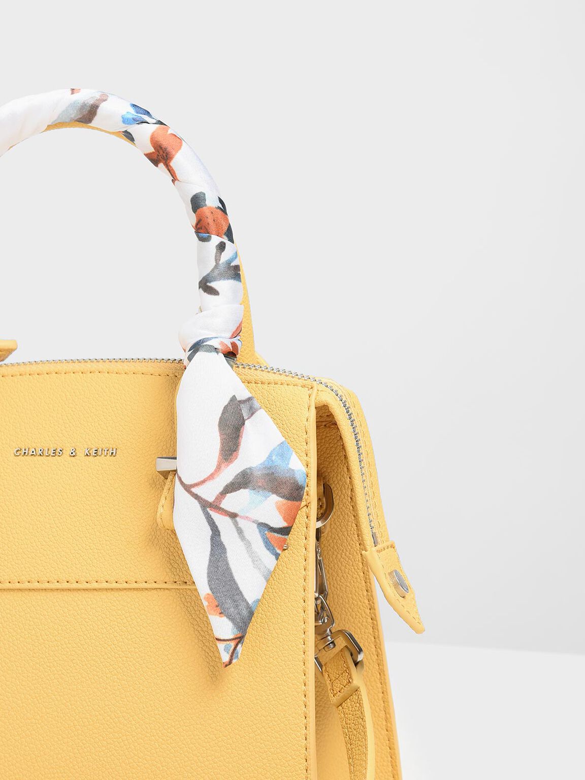 Yellow Colour Charles & Keith Ladies Hand Bag