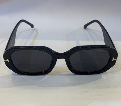 MOT Glossy Black Frame Black Shade Sunglass 8718 58 18-148