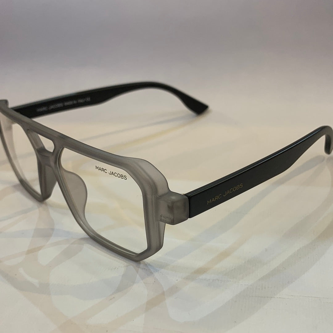 RAM Matte Grey Frame Black stick Transperent Shade Unisex Sunglasses 66802 52 16-145