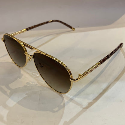 CUG Golden Frame Brown Shade Sunglass 2A759 55 17-141