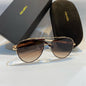 MOT Gold Frame Brown  Shade Unisex Branded Sunglasses